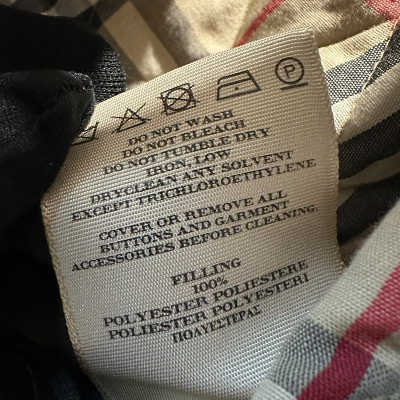 【美收精品】BURBERRY 灰色林格紋雙排扣外套 4-97【隔月月中將轉賣至日本 上架期限30天】-4