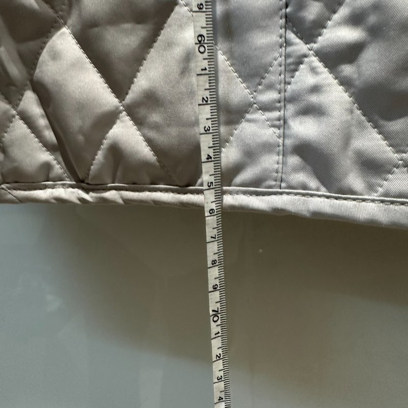 【美收精品】BURBERRY 灰色林格紋雙排扣外套 4-97【隔月月中將轉賣至日本 上架期限30天】-10