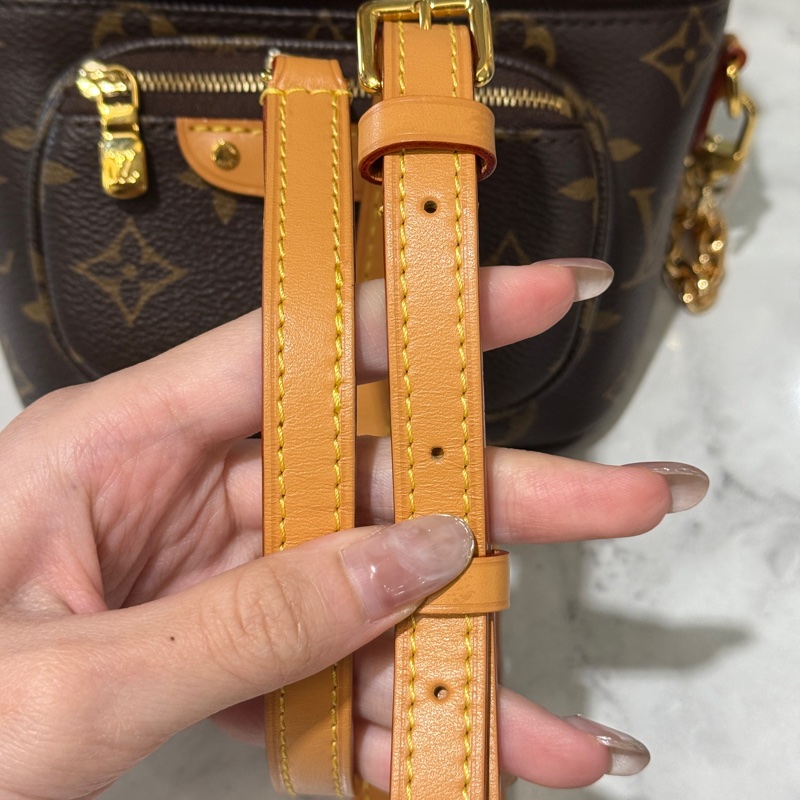 LV 原花MiniBumbag金釦肩斜背包M82335-5
