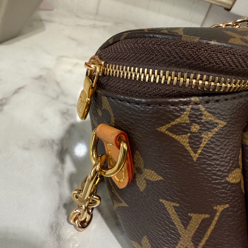 LV 原花MiniBumbag金釦肩斜背包M82335-7