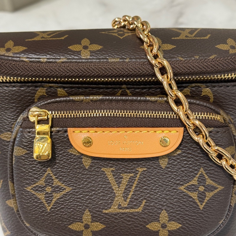 LV 原花MiniBumbag金釦肩斜背包M82335-8