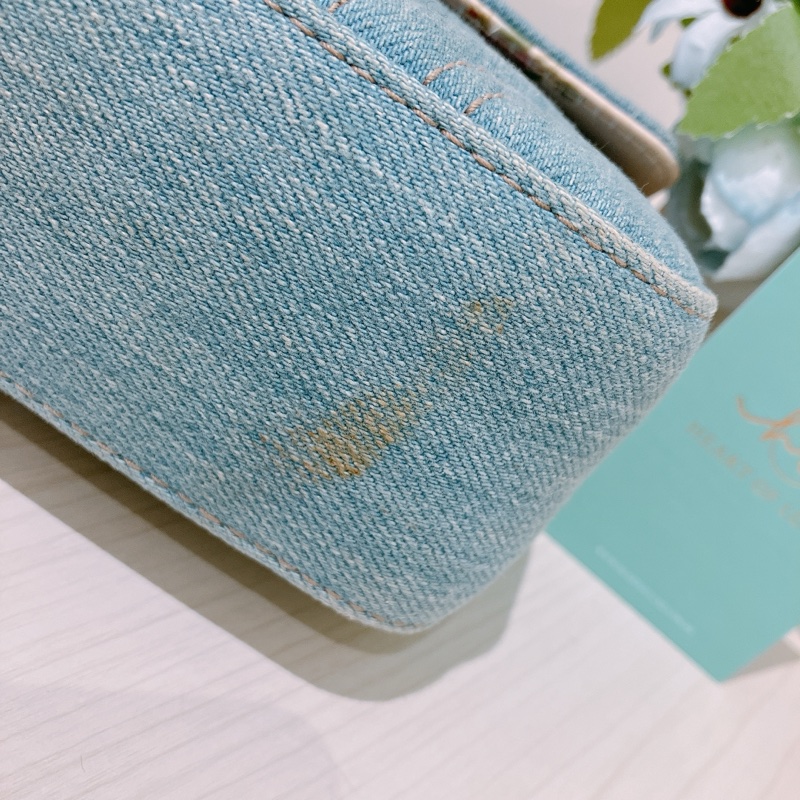 TK1836 GUCCI 古馳小號經典翻蓋式牛仔布鍊帶包包DENIM MATELASSE MIN PEARLY GG MARMONT SHOULDER BAG-27