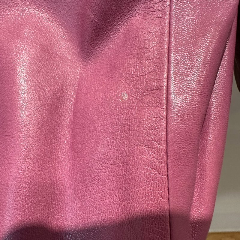 【美收精品】coach 紫色皮革短版外套 4-98【隔月月中將轉賣至日本 上架期限30天】-3