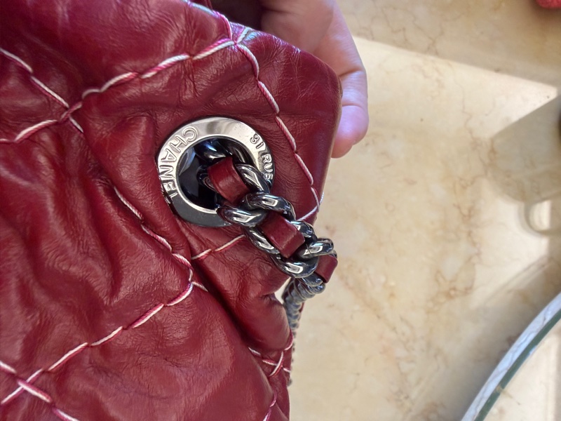 Chanel 2.55 Reissue Flap Bag – Aged Calfskin (皺摺小羊皮酒紅色)-25