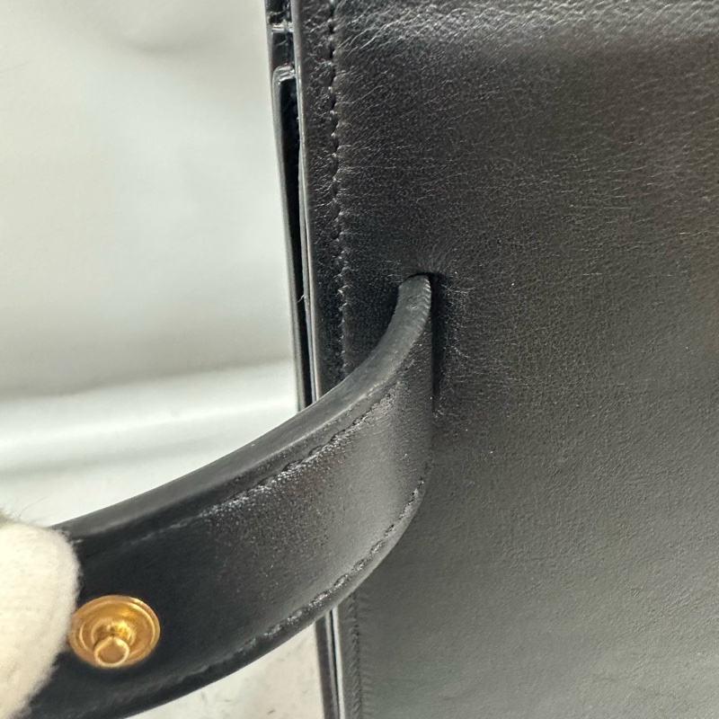 YSL 355153 黑牛皮金釦兩用包 永恆包-28