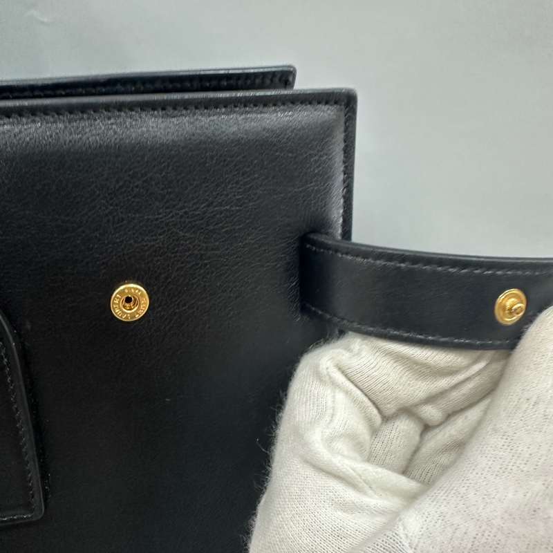 YSL 355153 黑牛皮金釦兩用包 永恆包-30