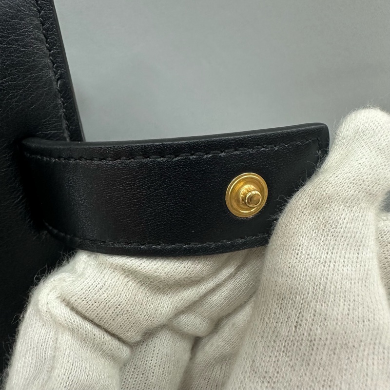 YSL 355153 黑牛皮金釦兩用包 永恆包-32