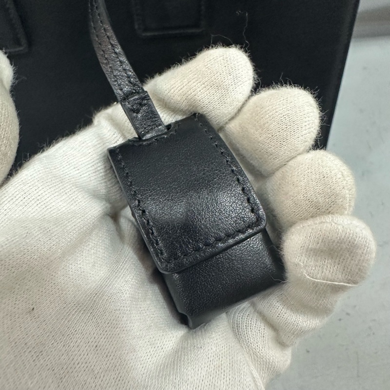 YSL 355153 黑牛皮金釦兩用包 永恆包-37