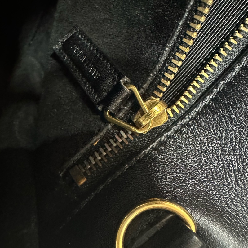 YSL 355153 黑牛皮金釦兩用包 永恆包-57
