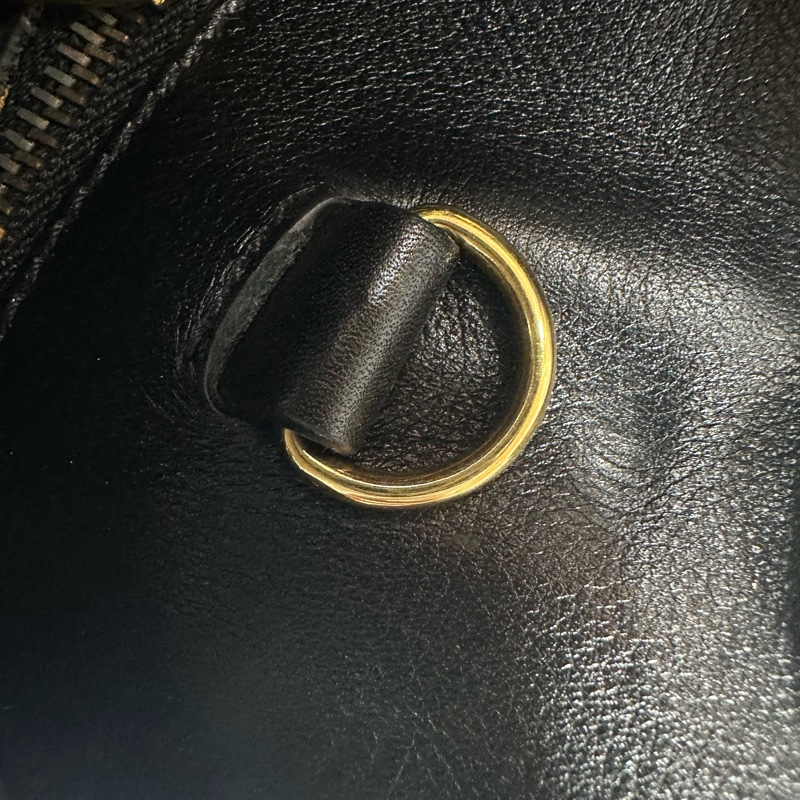 YSL 355153 黑牛皮金釦兩用包 永恆包-58