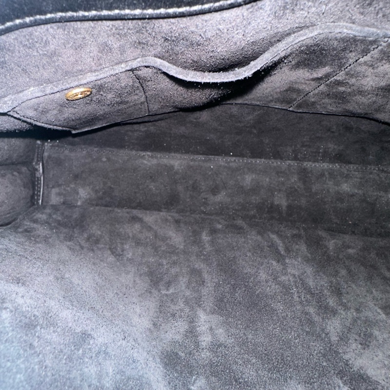 YSL 355153 黑牛皮金釦兩用包 永恆包-65
