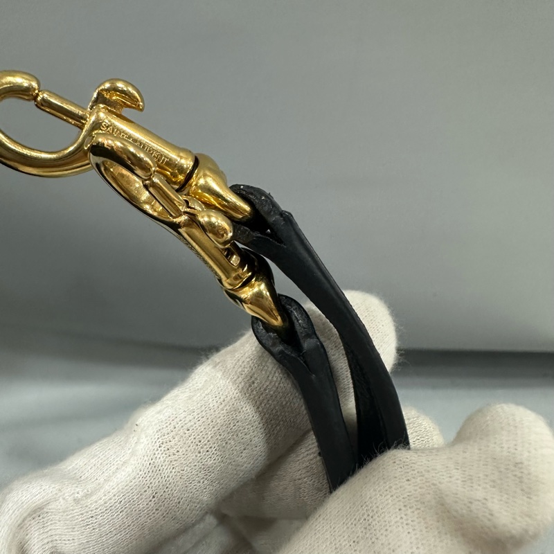 YSL 355153 黑牛皮金釦兩用包 永恆包-78
