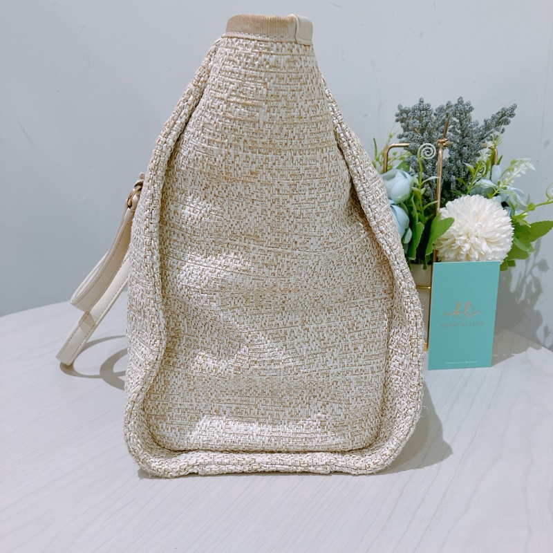 TK1837 CHANEL 香奈兒中號單肩購物鍊帶包包MEDIUM DEAUVILLE TOTE BAG RATTAN-2