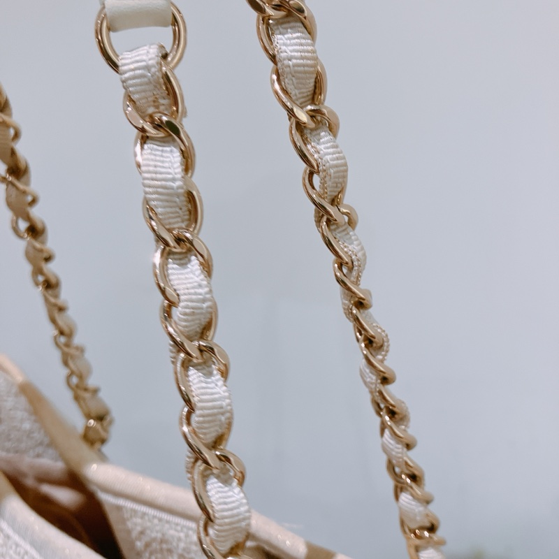 TK1837 CHANEL 香奈兒中號單肩購物鍊帶包包MEDIUM DEAUVILLE TOTE BAG RATTAN-12