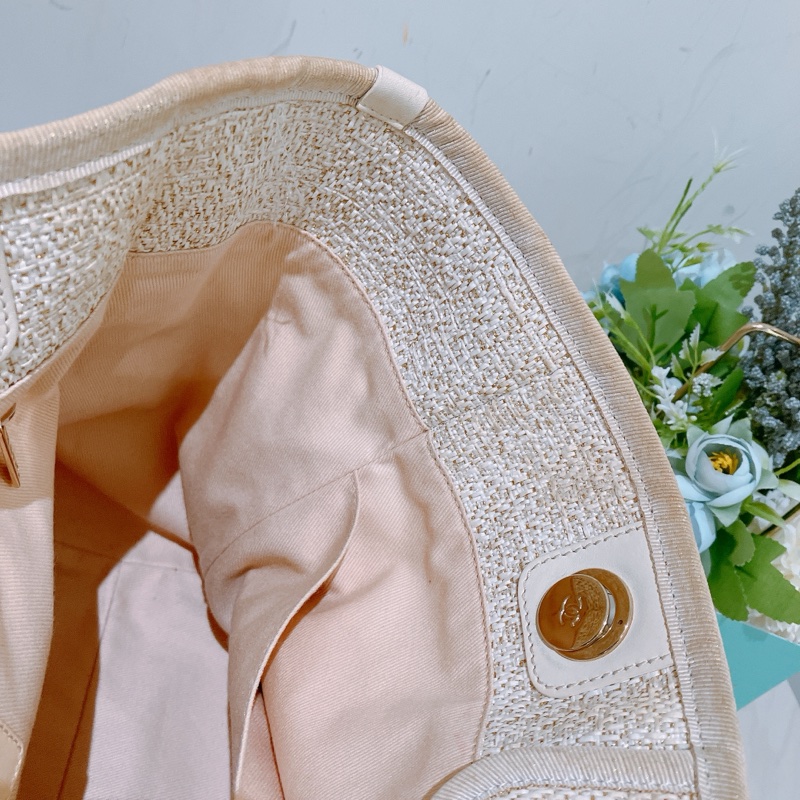TK1837 CHANEL 香奈兒中號單肩購物鍊帶包包MEDIUM DEAUVILLE TOTE BAG RATTAN-15