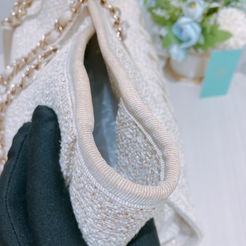 TK1837 CHANEL 香奈兒中號單肩購物鍊帶包包MEDIUM DEAUVILLE TOTE BAG RATTAN-18