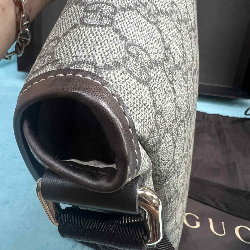 💥Gucci 防水 PVC 223666下蓋掀蓋磁釦 斜背包/郵差包(中性款)💥-16