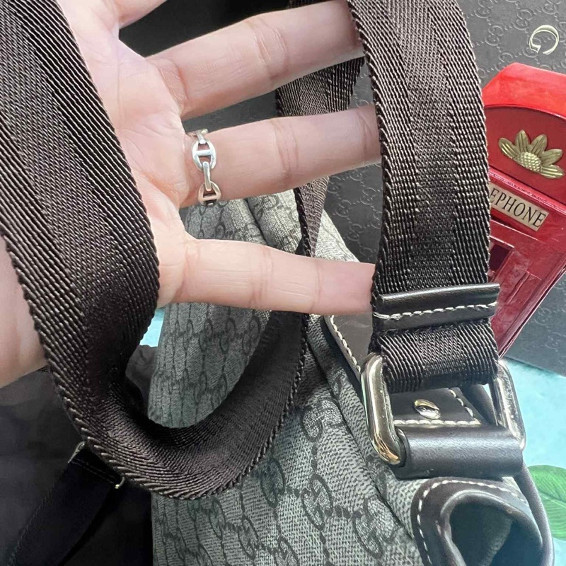💥Gucci 防水 PVC 223666下蓋掀蓋磁釦 斜背包/郵差包(中性款)💥-29