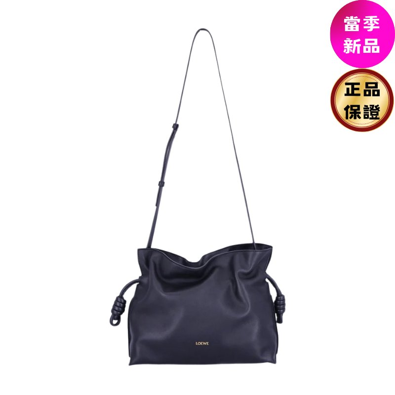 🎉新品好折扣✨Loewe 柔軟納帕小羊皮中款 Flamenco 包 黑色-9