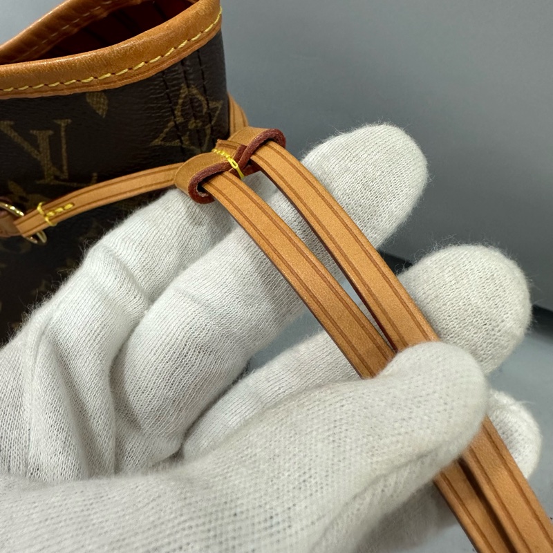 LV m46987 原花金釦neverfull 肩背包 MM-33