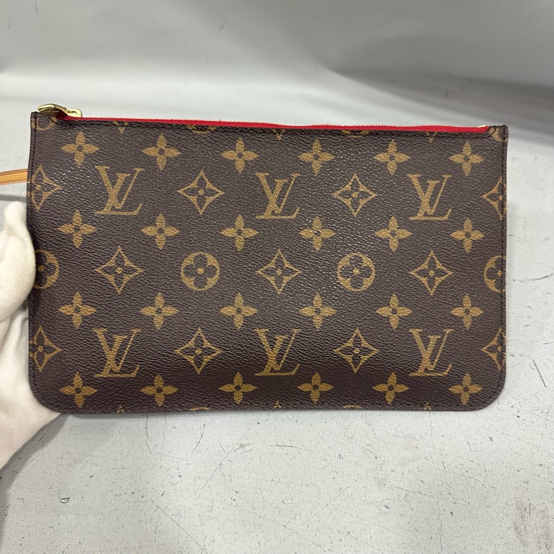 LV m46987 原花金釦neverfull 肩背包 MM-77