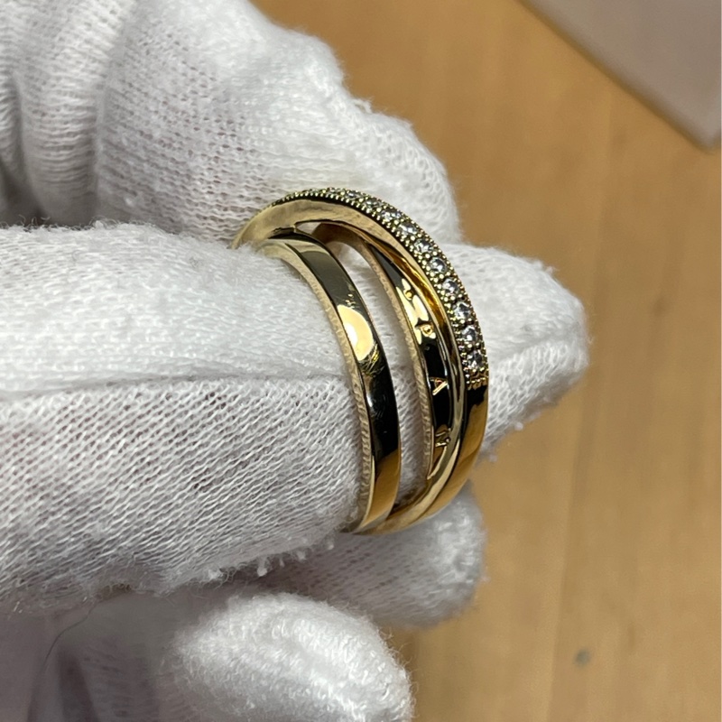 Pandora Signature 潘朵拉三環交織鋯石戒指-8