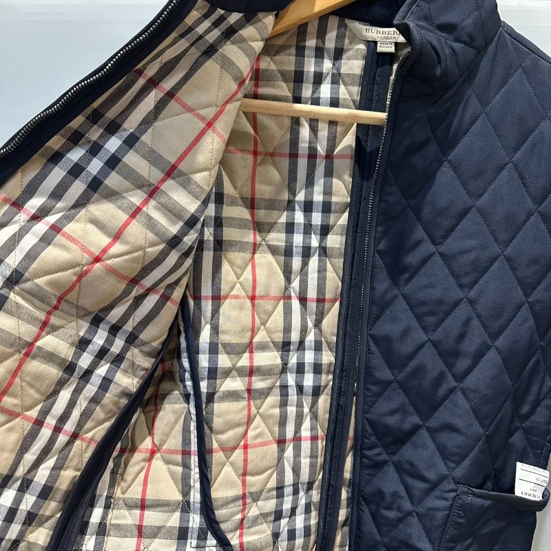 【美收精品】BURBERRY 藍色林格紋外套 4-99【隔月月中將轉賣至日本 上架期限30天】-8