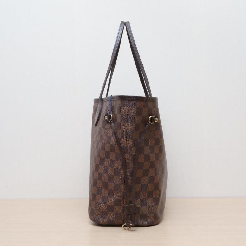 Neverfull 中 31 無子袋 棕色棋盤格 PVC-4