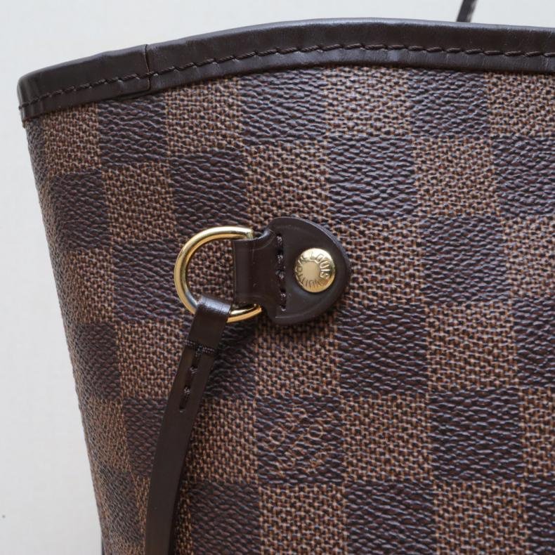 Neverfull 中 31 無子袋 棕色棋盤格 PVC-5