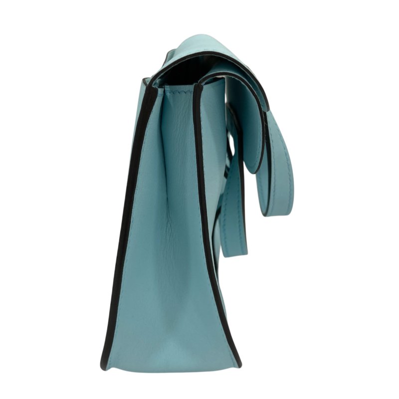 HERMES 愛馬仕 MINI HALZAN 22 SWIFT 手提肩背斜背包 水藍色-2