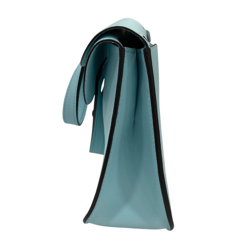 HERMES 愛馬仕 MINI HALZAN 22 SWIFT 手提肩背斜背包 水藍色-3