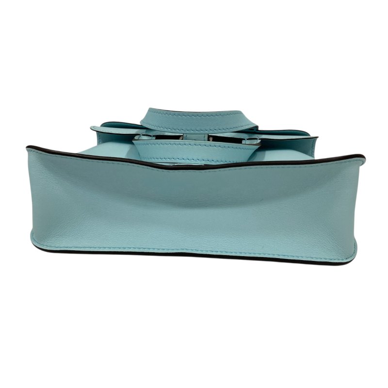HERMES 愛馬仕 MINI HALZAN 22 SWIFT 手提肩背斜背包 水藍色-4