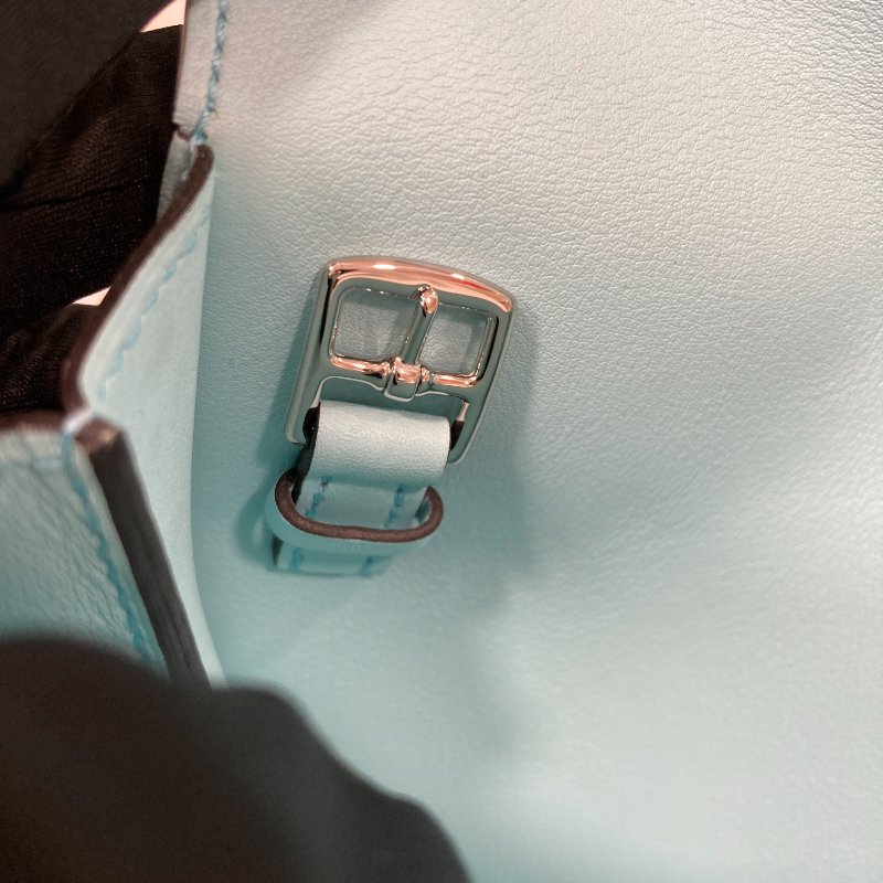 HERMES 愛馬仕 MINI HALZAN 22 SWIFT 手提肩背斜背包 水藍色-8