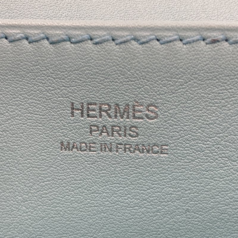 HERMES 愛馬仕 MINI HALZAN 22 SWIFT 手提肩背斜背包 水藍色-19