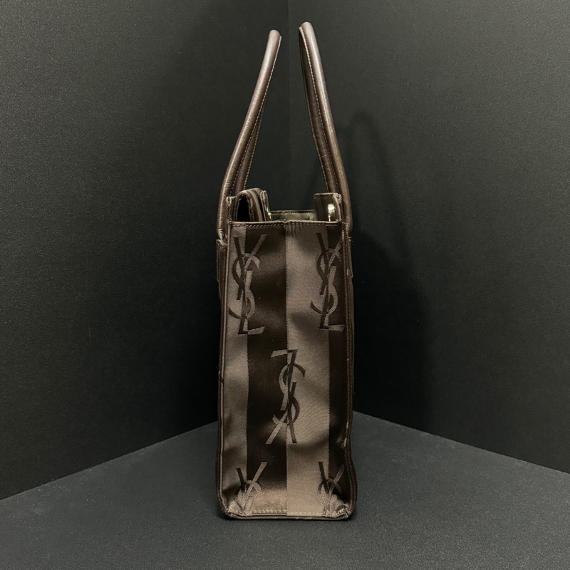 (極新🆕) YSL 黑老花 經典字體 手提+肩背包 專櫃73000!-10