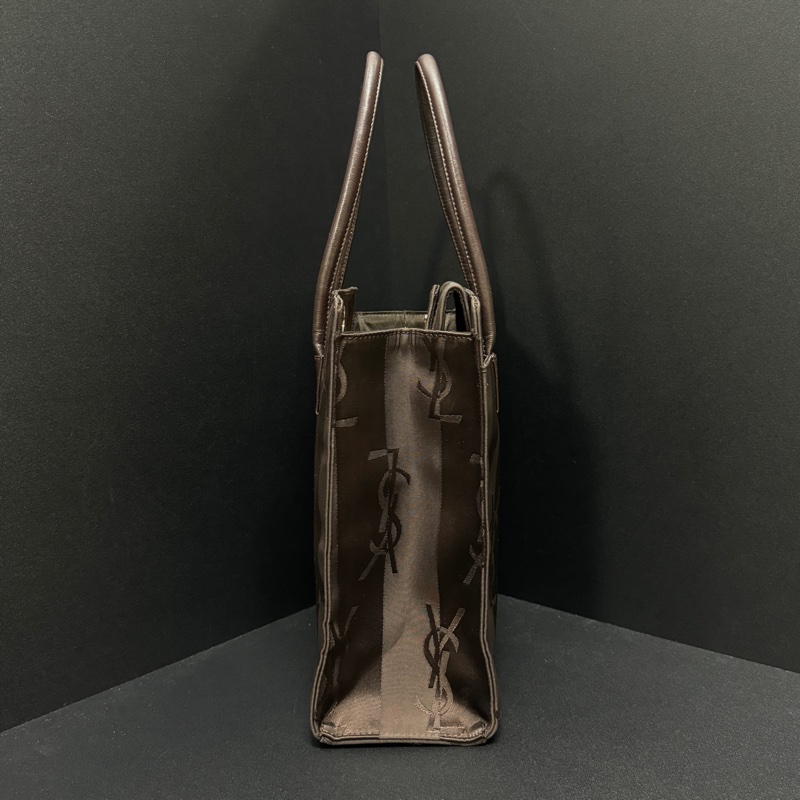 (極新🆕) YSL 黑老花 經典字體 手提+肩背包 專櫃73000!-11