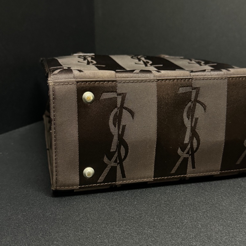 (極新🆕) YSL 黑老花 經典字體 手提+肩背包 專櫃73000!-15
