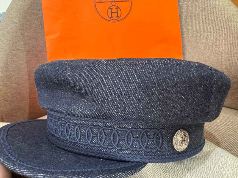 Hermes牛仔經典報童帽#59-0