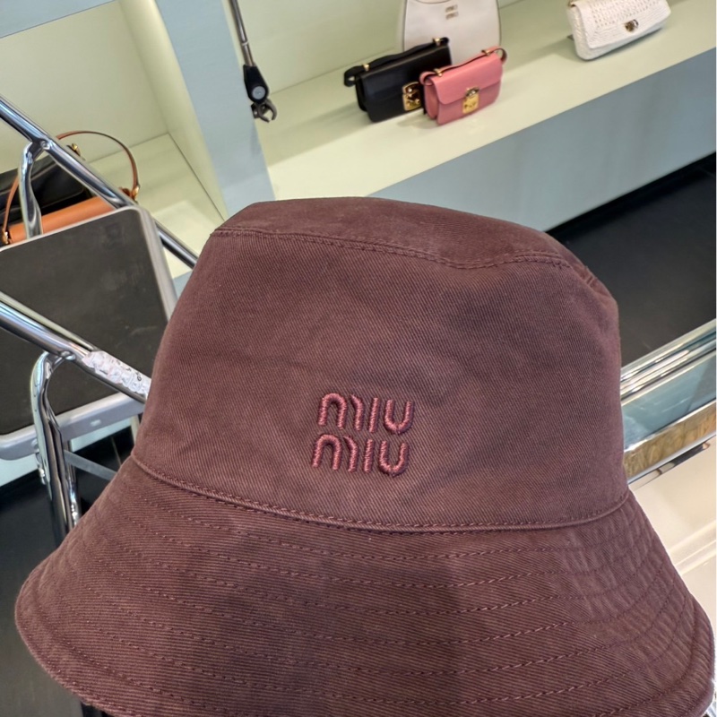 Miu Miu Logo刺繡漁夫帽-4