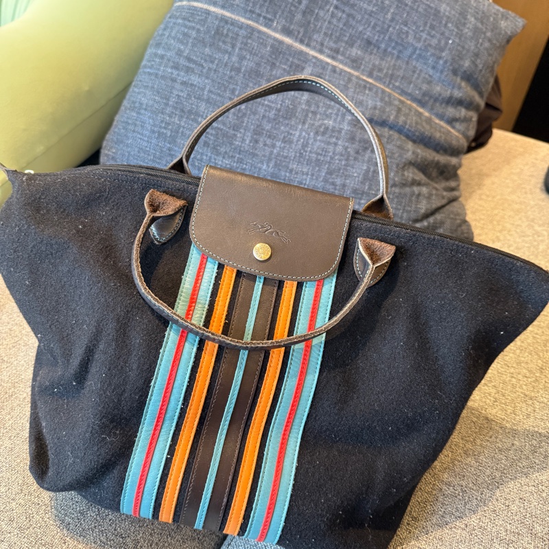 Longchamp 羊毛手提包-0