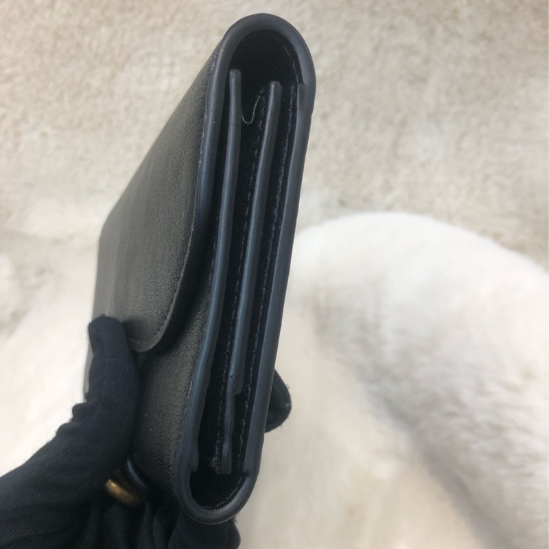 Dior 馬鞍黑色中長銀包 XB820-3