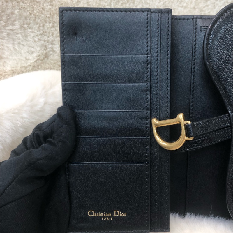 Dior 馬鞍黑色中長銀包 XB820-9