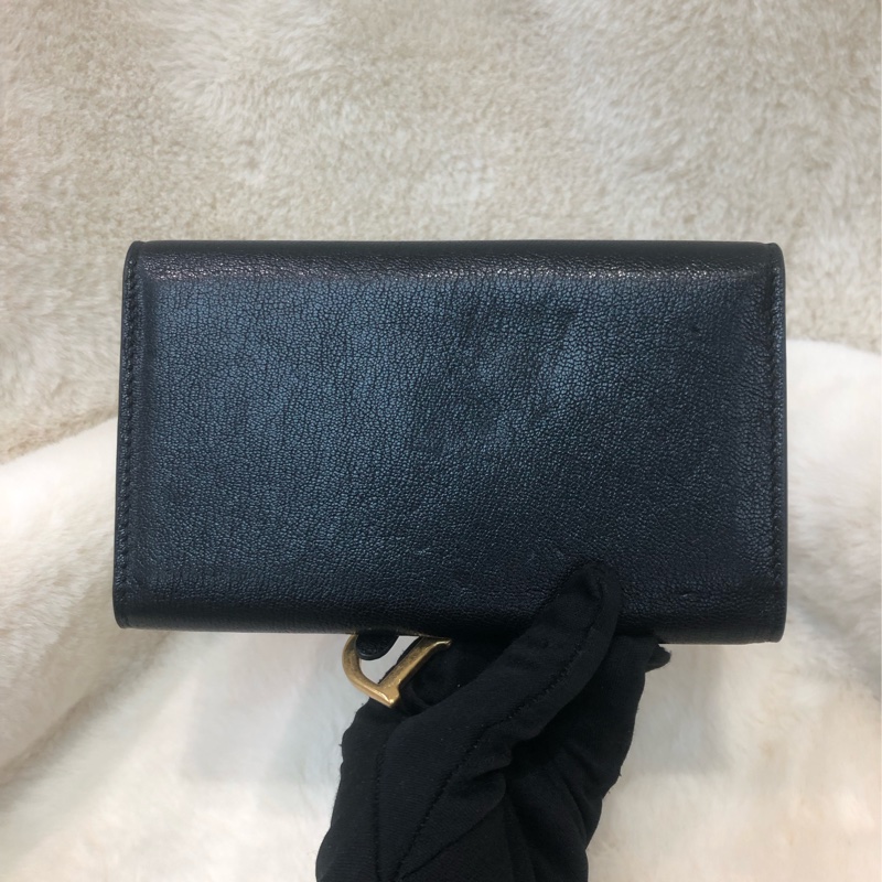 Dior 馬鞍黑色中長銀包 XB820-11