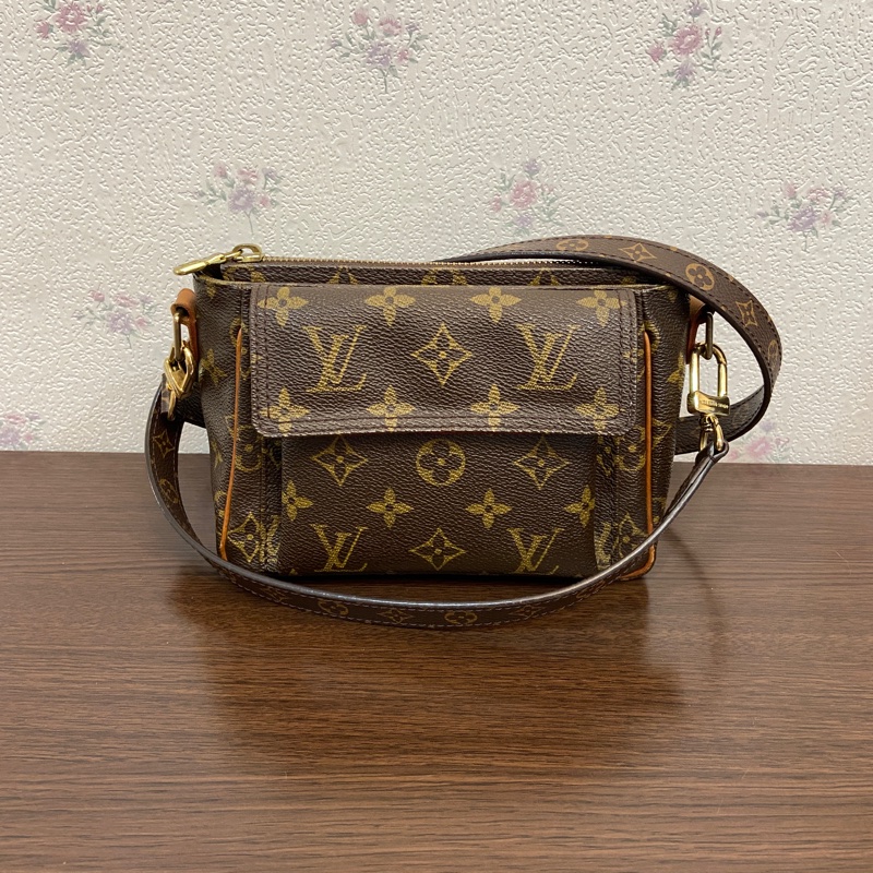 LOUIS VUITTON M51165原花VIVA CITE 小豆腐包 斜背包 vintage 經典款 二手精品-1
