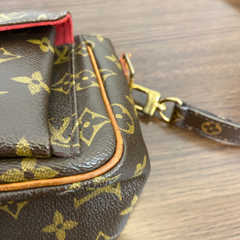 LOUIS VUITTON M51165原花VIVA CITE 小豆腐包 斜背包 vintage 經典款 二手精品-5