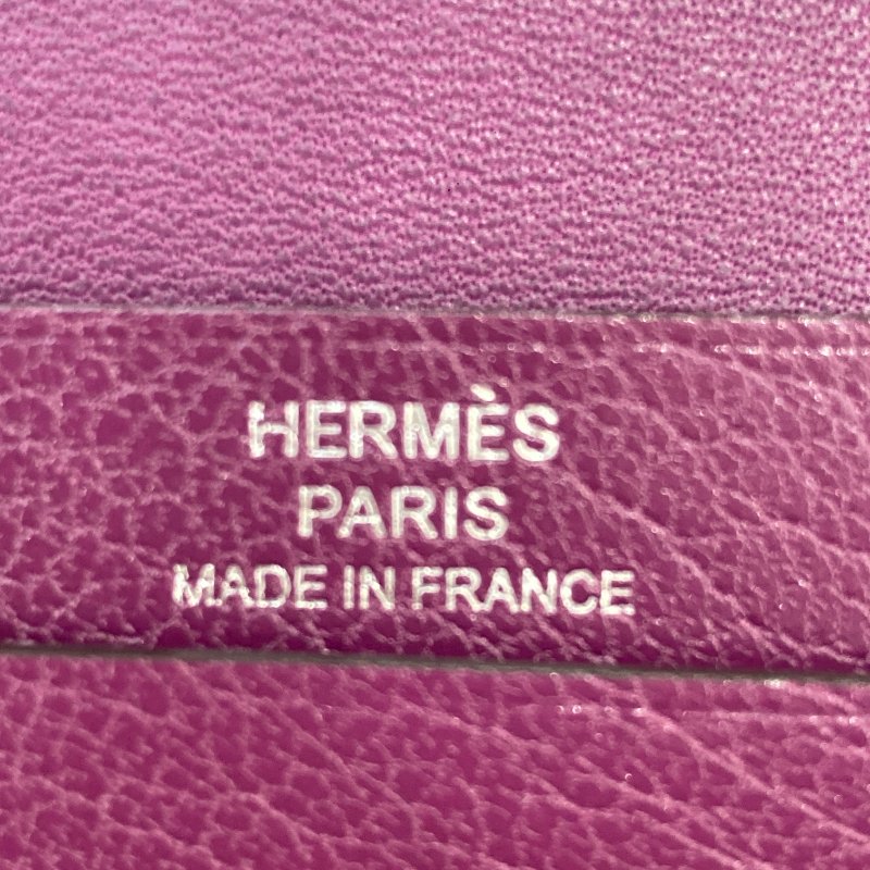 HERMES 愛馬仕 BEARN 錢包卡片夾 紫色-8