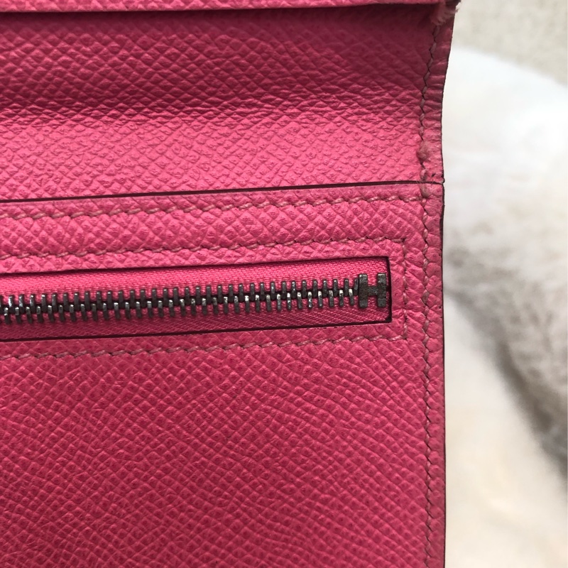 Hermes Bearn 粉色長銀包 XB824-11