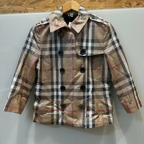 【美收精品】BURBERRY 亮粉格紋外套 4-102【隔月月中將轉賣至日本 上架期限30天】