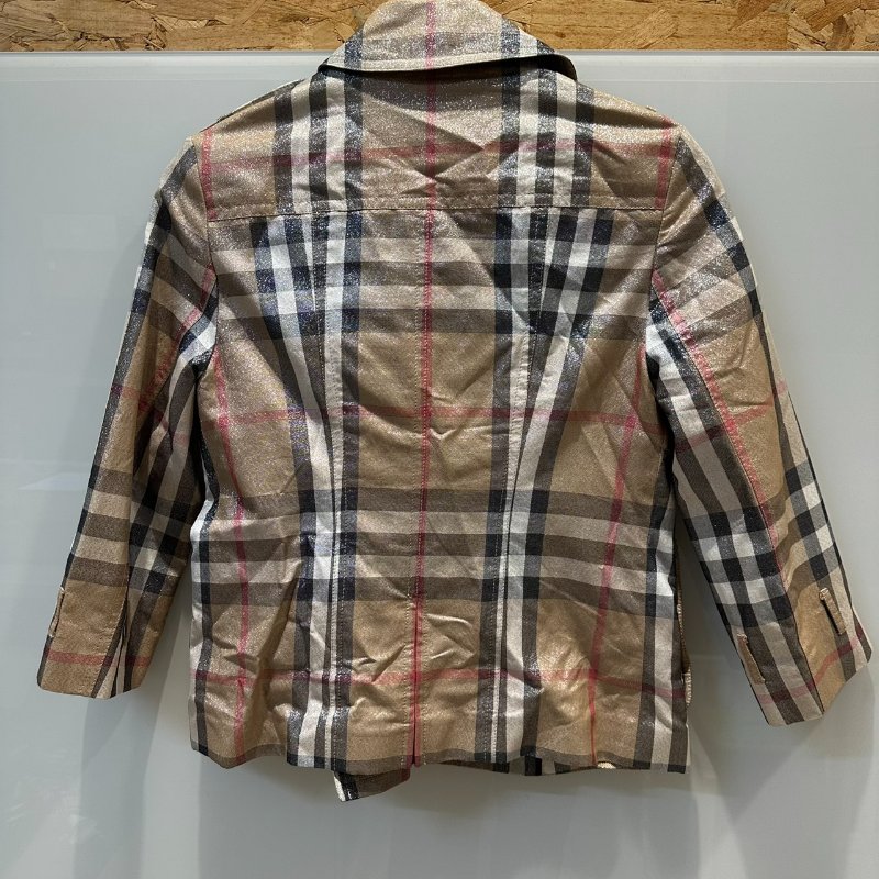 【美收精品】BURBERRY 亮粉格紋外套 4-102【隔月月中將轉賣至日本 上架期限30天】-1