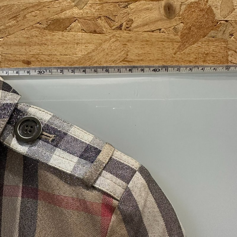 【美收精品】BURBERRY 亮粉格紋外套 4-102【隔月月中將轉賣至日本 上架期限30天】-10